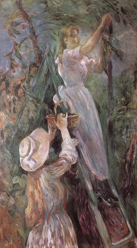 Peach trees, Berthe Morisot